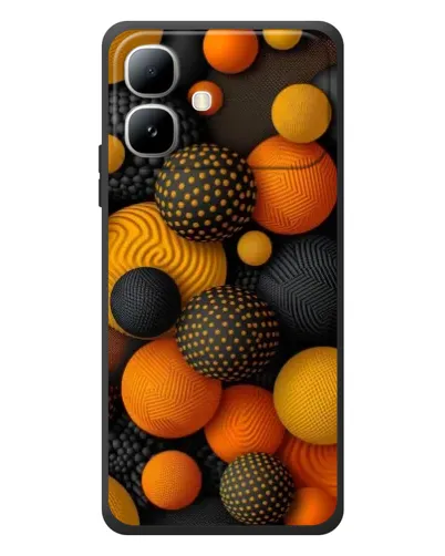 Чехол для Infinix Smart 20 с картинкой «Объемные оранжевые сферы» Чехол для Infinix Smart 20 с картинкой «Объемные оранжевые сферы»