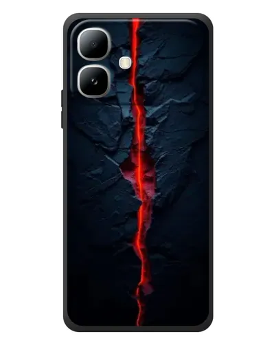 Чехол для Infinix Smart 20 с картинкой «Kрасная лавовая трещина» Чехол для Infinix Smart 20 с картинкой «Kрасная лавовая трещина»