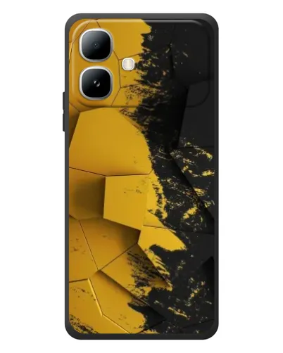 Чехол для Infinix Smart 20 с картинкой «Золотые осколки геометрии» Чехол для Infinix Smart 20 с картинкой «Золотые осколки геометрии»