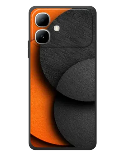 Чехол для Infinix Smart 20 с картинкой «Геометрия оранжевых кругов» Чехол для Infinix Smart 20 с картинкой «Геометрия оранжевых кругов»