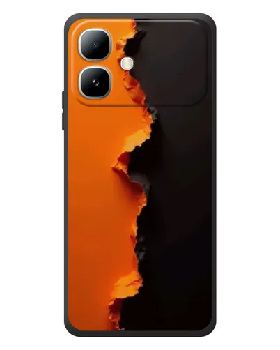 Чехол для Infinix Smart 20 с картинкой «Оранжевый разлом» Чехол для Infinix Smart 20 с картинкой «Оранжевый разлом»