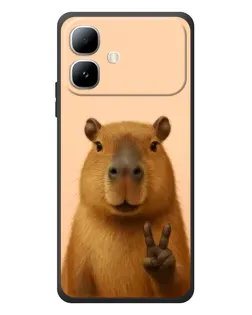 Чехол для Infinix Smart 20 с картинкой «Капибара виктория» Чехол для Infinix Smart 20 с картинкой «Капибара виктория»