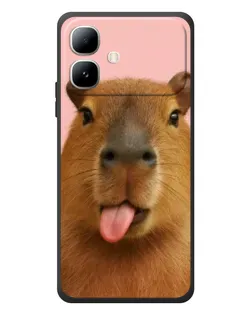 Чехол для Infinix Smart 20 с картинкой «Капибара с языком» Чехол для Infinix Smart 20 с картинкой «Капибара с языком»