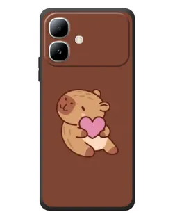 Чехол для Infinix Smart 20 с картинкой «Капибара с сердцем» Чехол для Infinix Smart 20 с картинкой «Капибара с сердцем»