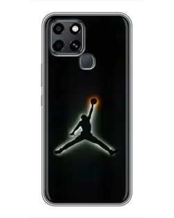 Чехол для Infinix Smart 6 с картинкой «Jordan Gradient Logo»