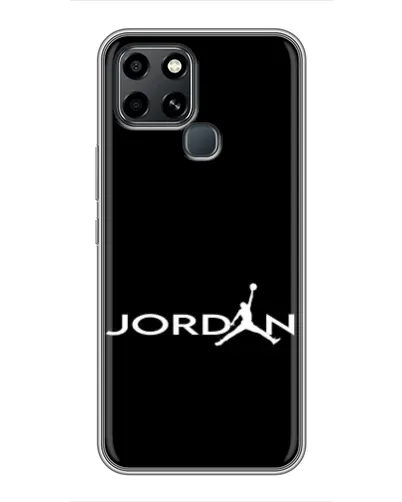 Чехол для Infinix Smart 6 с картинкой «Jordan White Logo»