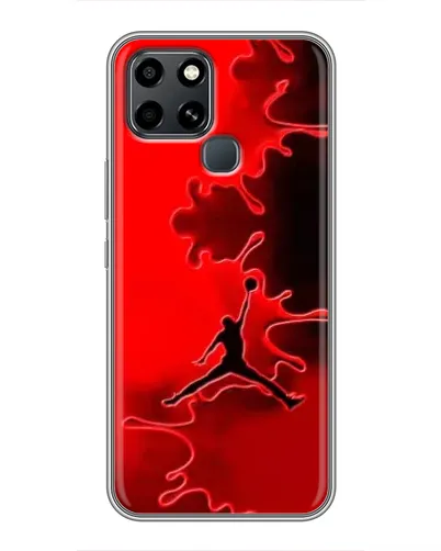 Чехол для Infinix Smart 6 с картинкой «Jordan Red Smoke»