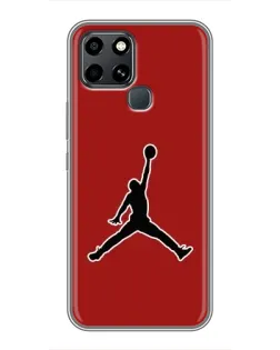 Чехол для Infinix Smart 6 с картинкой «Jordan Red Back»