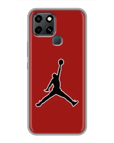 Чехол для Infinix Smart 6 с картинкой «Jordan Red Back»