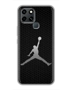 Чехол для Infinix Smart 6 с картинкой «Jordan Dark Carbon»