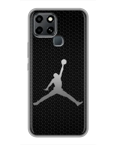 Чехол для Infinix Smart 6 с картинкой «Jordan Dark Carbon»