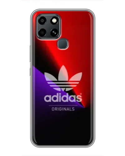 Чехол для Infinix Smart 6 с картинкой «Adidas Red Neon»