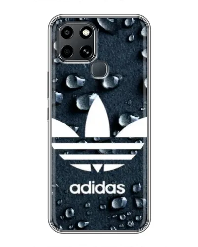 Чехол для Infinix Smart 6 с картинкой «Adidas Trefoil Blue»