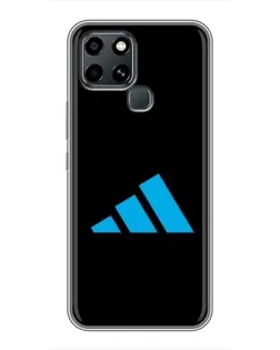 Чехол для Infinix Smart 6 с картинкой «Adidas Cyan Logo»