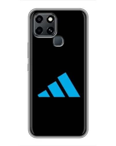 Чехол для Infinix Smart 6 с картинкой «Adidas Cyan Logo»