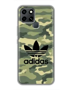 Чехол для Infinix Smart 6 с картинкой «Милитари стиль Adidas»