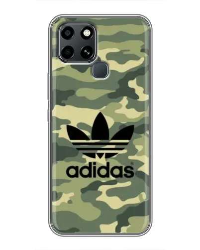 Чехол для Infinix Smart 6 с картинкой «Милитари стиль Adidas»