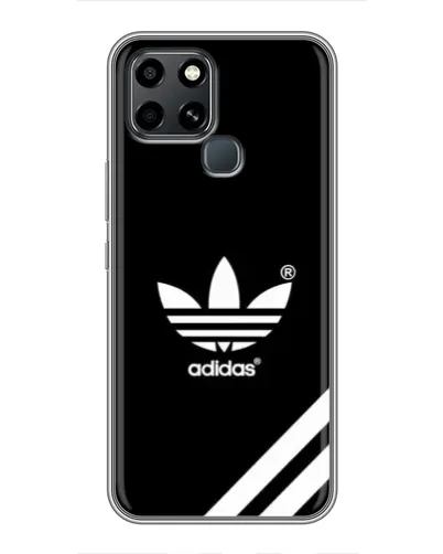 Чехол для Infinix Smart 6 с картинкой «Adidas с диагональными полосами»