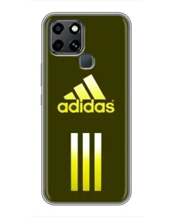 Чехол для Infinix Smart 6 с картинкой «Оливковый градиент Adidas»
