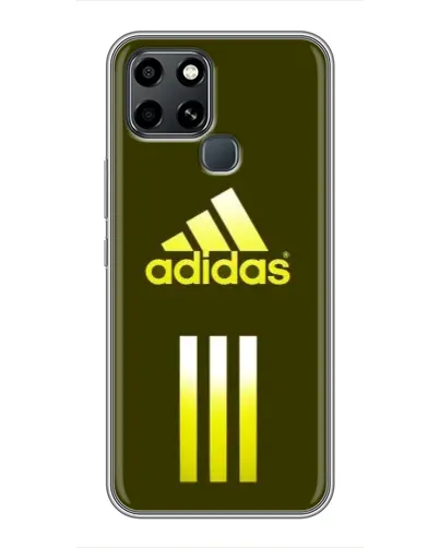 Чехол для Infinix Smart 6 с картинкой «Оливковый градиент Adidas»