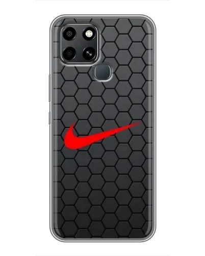 Чехол для Infinix Smart 6 с картинкой «Nike — карбоновая сетка» Чехол для Infinix Smart 6 с картинкой «Nike — карбоновая сетка»