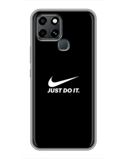 Чехол для Infinix Smart 6 с картинкой «Минимализм от Nike»