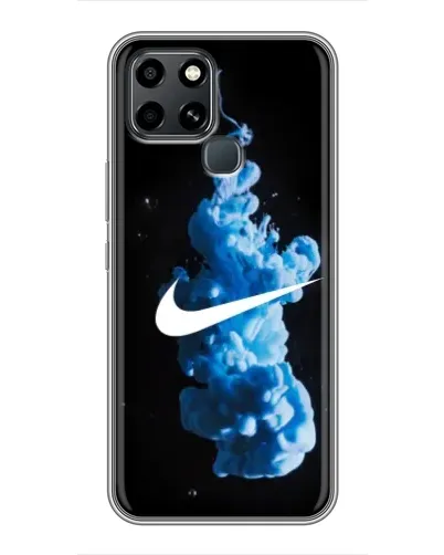 Чехол для Infinix Smart 6 с картинкой «Nike и синий дым» Чехол для Infinix Smart 6 с картинкой «Nike и синий дым»