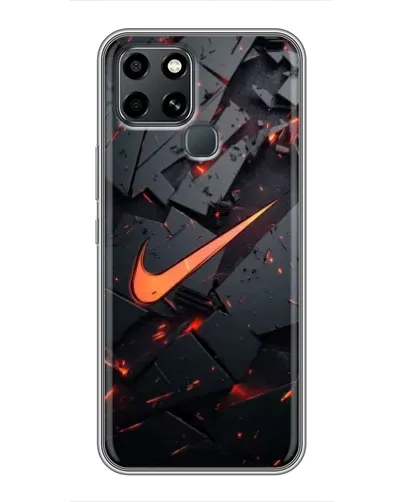 Чехол для Infinix Smart 6 с картинкой «Nike — эффект разломов» Чехол для Infinix Smart 6 с картинкой «Nike — эффект разломов»