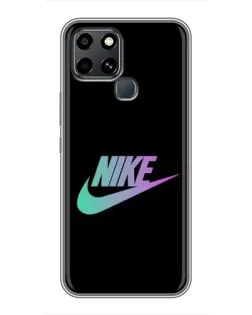 Чехол для Infinix Smart 6 с картинкой «Nike — городская ночь»
