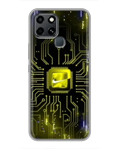 Чехол для Infinix Smart 6 с картинкой «Nike — золотая искра» Чехол для Infinix Smart 6 с картинкой «Nike — золотая искра»