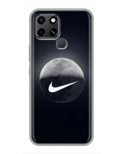 Чехол для Infinix Smart 6 с картинкой «Nike в стиле граффити»