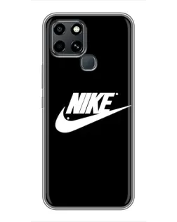 Чехол для Infinix Smart 6 с картинкой «Мазки краски Nike»
