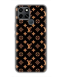 Чехол для Infinix Smart 6 с картинкой «Золотая монограмма LV»
