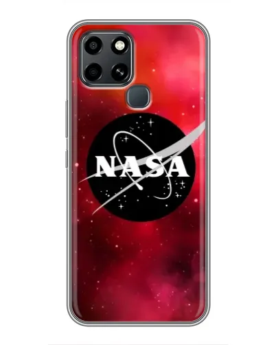 Чехол для Infinix Smart 6 с картинкой «NASA — красная туманность»