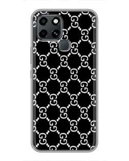 Чехол для Infinix Smart 6 с картинкой «Gucci — сетчатый паттерн»