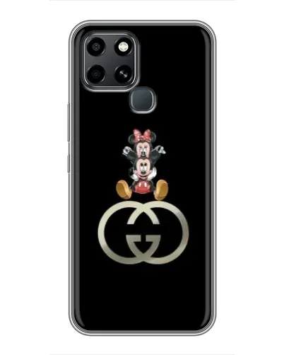 Чехол для Infinix Smart 6 с картинкой «Минни Маус на лого» Чехол для Infinix Smart 6 с картинкой «Минни Маус на лого»