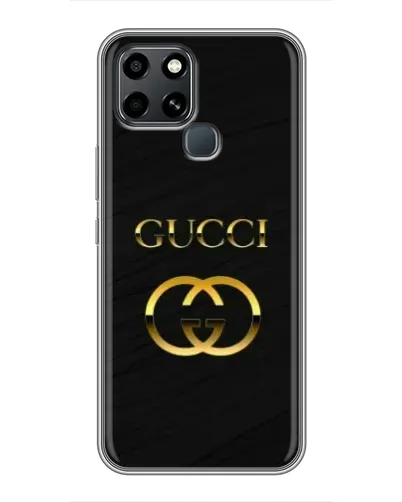 Чехол для Infinix Smart 6 с картинкой «Золотой логотип Gucci» Чехол для Infinix Smart 6 с картинкой «Золотой логотип Gucci»