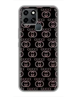 Чехол для Infinix Smart 6 с картинкой «Классическая монограмма Gucci»