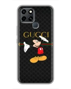 Чехол для Infinix Smart 6 с картинкой «Микки Маус Gucci»