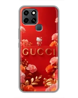 Чехол для Infinix Smart 6 с картинкой «Gucci — золотой сад»