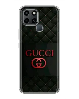 Чехол для Infinix Smart 6 с картинкой «Gucci — стеганый черный»