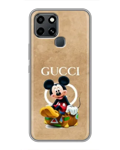 Чехол для Infinix Smart 6 с картинкой «Микки Маус Gucci — крафт» Чехол для Infinix Smart 6 с картинкой «Микки Маус Gucci — крафт»