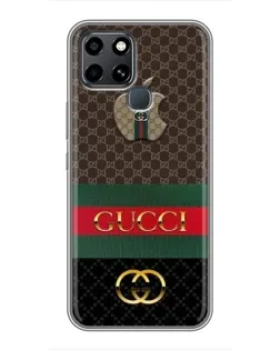 Чехол для Infinix Smart 6 с картинкой «Gucci — брендированный десерт»
