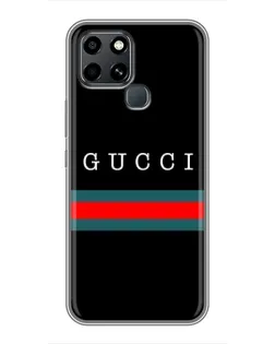 Чехол для Infinix Smart 6 с картинкой «Gucci — красный пояс»