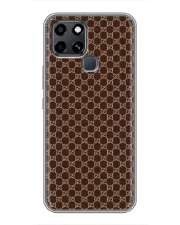 Чохол для Infinix Smart 6 з картинкою «Gucci — шоколадна сітка»