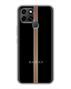 Чохол для Infinix Smart 6 з картинкою «Gucci — строга лінія»