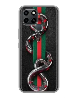 Чохол для Infinix Smart 6 з картинкою «Gucci — змія на смузі»