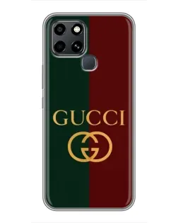 Чохол для Infinix Smart 6 з картинкою «Gucci — темно-зелений градієнт»