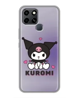 Чехол для Infinix Smart 6 с картинкой «Kuromi — фиолетовый арт» Чехол для Infinix Smart 6 с картинкой «Kuromi — фиолетовый арт»