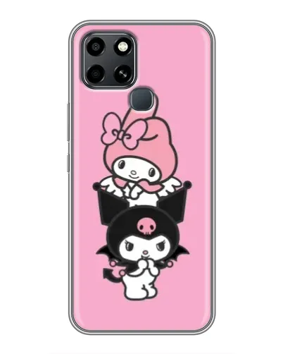 Чехол для Infinix Smart 6 с картинкой «My Melody и Kuromi»